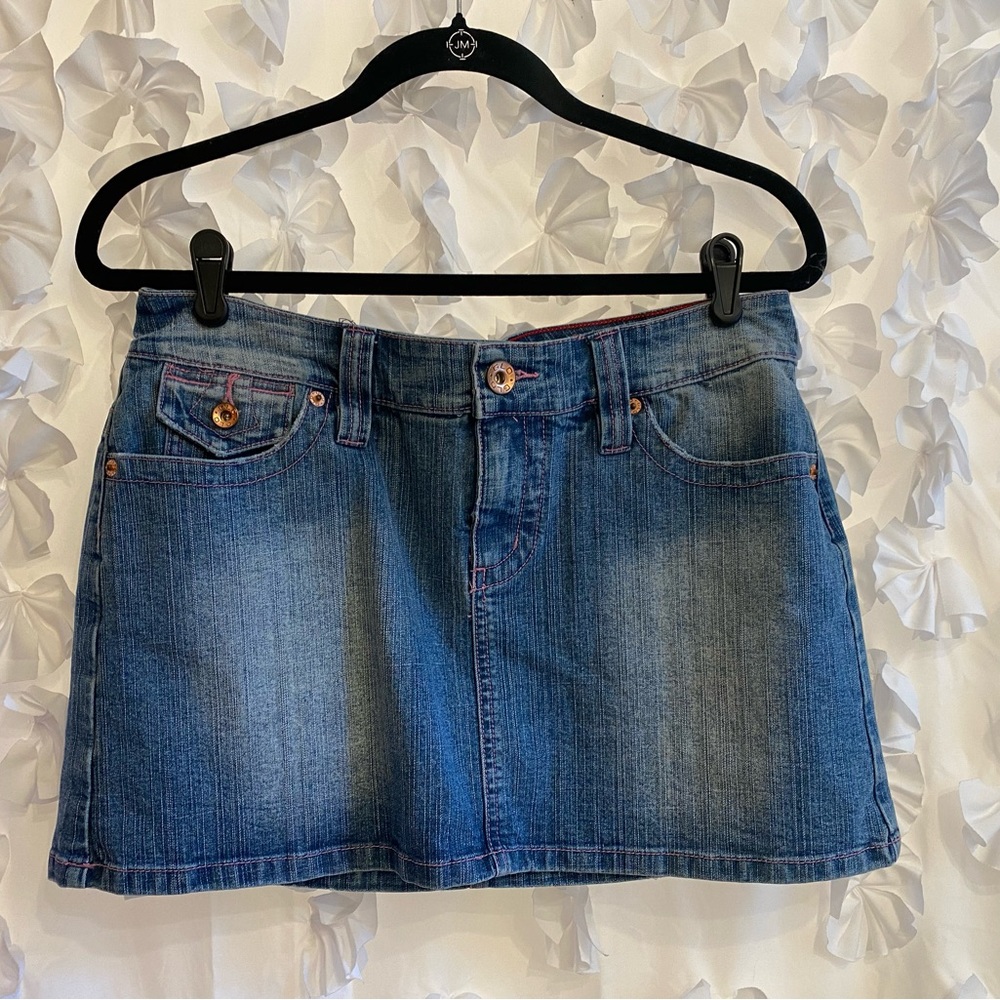 GLO Denim Mini Skirt